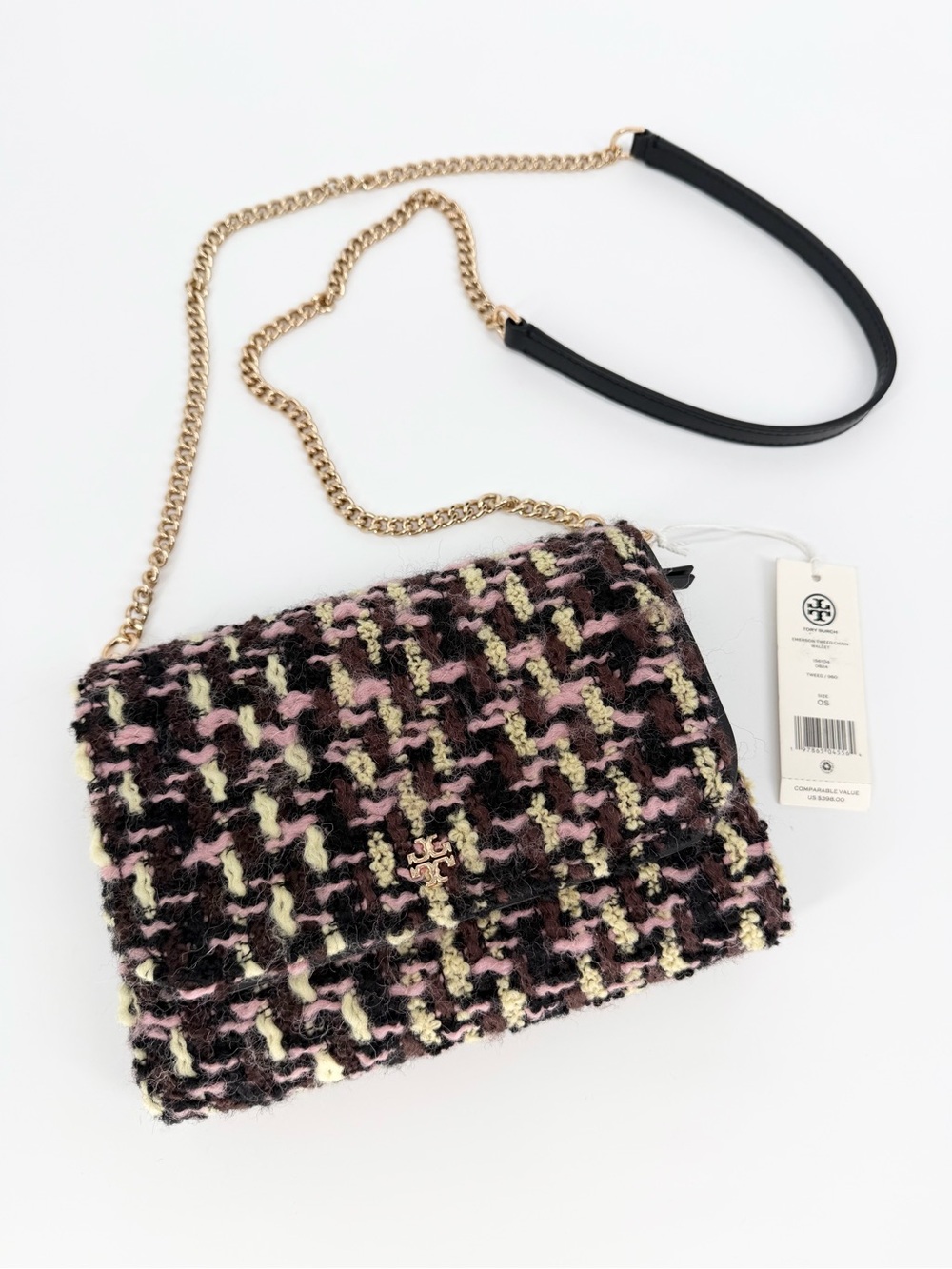 Tory Burch Emerson Tweed
Chain Wallet